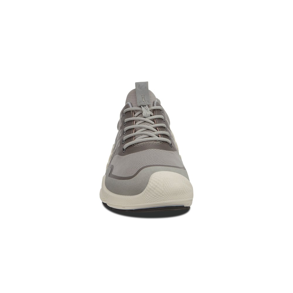 Womens Hiking Shoes - ECCO Biom Aex Low Two-Tone - Silver/Grey - 3192VCFQR